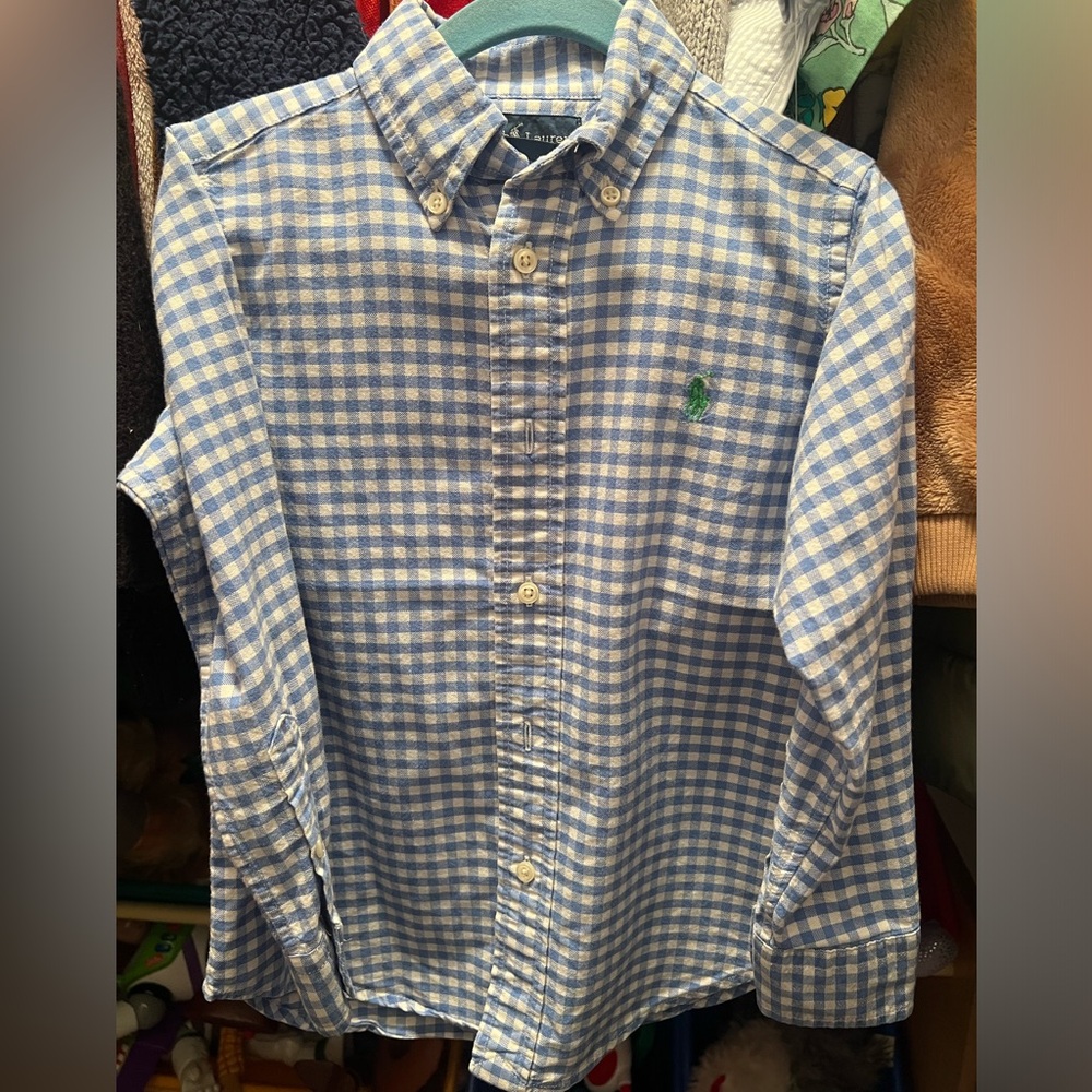 Polo Ralph Lauren boys long sleeve button down shirt size 4